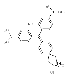 [4-[[4-(dimethylamino)-o-tolyl][4-(dimethylamino)phenyl]methylene]cyclohexa-2,5-dien-1-ylidene]dimethylammonium chloride Structure