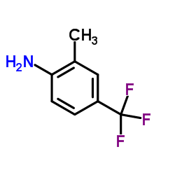 2-甲基-4-三氟甲基苯胺结构式