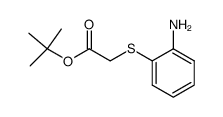 tert-butyl o-aminophenylsulfanyl acetate Structure