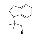 (1S)-1-(1-bromo-2-methylpropan-2-yl)-2,3-dihydro-1H-indene结构式