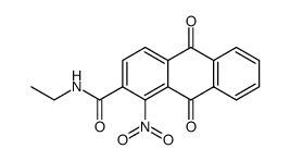 1-nitro-2-N-ethylcarbamoylanthraquinone结构式