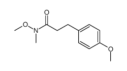 N-methoxy-N-methyl-3-(4-methoxyphenyl)propionamide Structure