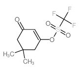 5,5-dimethyl-3-(trifluoromethylsulfonyloxy)cyclohex-2-en-1-one structure