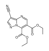 diethyl 3-cyanopyrazolo[1,5-a]pyrimidine-6,7-dicarboxylate结构式