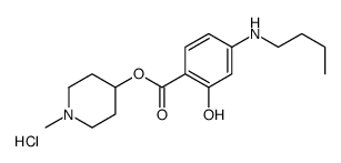 (1-methylpiperidin-4-yl) 4-(butylamino)-2-hydroxybenzoate,hydrochloride Structure