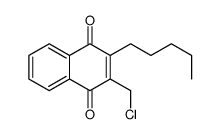 2-(chloromethyl)-3-pentylnaphthalene-1,4-dione Structure