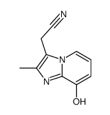 2-(8-hydroxy-2-methylimidazo[1,2-a]pyridin-3-yl)acetonitrile Structure