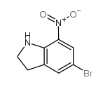 5-Bromo-7-nitroindoline structure