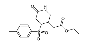 ethyl 2-(5-oxo-1-tosylpiperazin-2-yl)acetate Structure