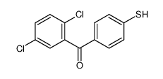 (2,5-dichlorophenyl)-(4-sulfanylphenyl)methanone Structure