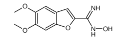 N'-hydroxy-5,6-dimethoxy-1-benzofuran-2-carboximidamide Structure