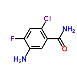 5-Amino-2-chloro-4-fluorobenzamide Structure