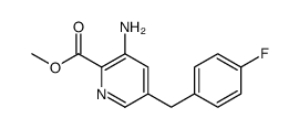 3-氨基-5-(4-氟苄基)-2-吡啶羧酸甲酯结构式