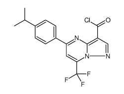 5-(4-ISOPROPYL-PHENYL)-7-TRIFLUOROMETHYL-PYRAZOLO-[1,5-A]PYRIMIDINE-3-CARBONYL CHLORIDE picture