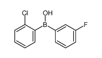 (2-chlorophenyl)-(3-fluorophenyl)borinic acid Structure