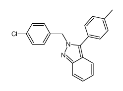 2-[(4-chlorophenyl)methyl]-3-(4-methylphenyl)indazole Structure