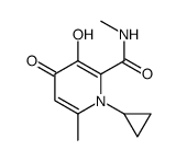 1-cyclopropyl-3-hydroxy-N,6-dimethyl-4-oxopyridine-2-carboxamide Structure