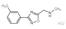 N-methyl-1-[3-(3-methylphenyl)-1,2,4-oxadiazol-5-yl]methanamine,hydrochloride picture