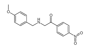 2-[(4-methoxyphenyl)methylamino]-1-(4-nitrophenyl)ethanone Structure