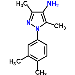 1-(3,4-Dimethylphenyl)-3,5-dimethyl-1H-pyrazol-4-amine结构式