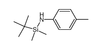 1-tert-butyl-1,1-dimethyl-N-(p-tolyl)silanamine结构式