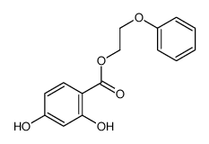 2-phenoxyethyl 2,4-dihydroxybenzoate Structure