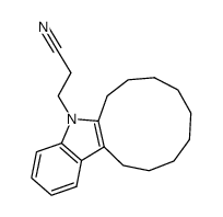 1-(2-Cyano-aethyl)-nonamethylen-indol Structure