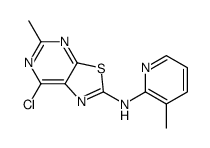 (7-Chloro-5-methyl-thiazolo[5,4-d]pyrimidin-2-yl)-(3-methyl-pyridin-2-yl)-amine Structure