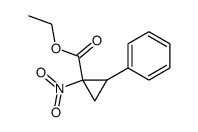 2-phenyl-1-nitrocyclopropanecarboxylic acid ethyl ester结构式