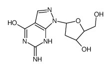 8-AZA-7-DEAZA-2'-DEOXYGUANOSINE结构式