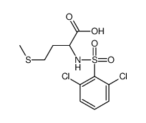 2-([(2,6-DICHLOROPHENYL)SULFONYL]AMINO)-4-(METHYLTHIO)BUTANOIC ACID structure