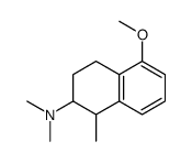 1-methyl-5-methoxy-2-(dimethylamino)tetralin structure