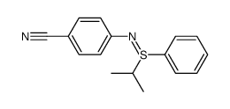 4-((isopropyl(phenyl)-4-sulfanylidene)amino)benzonitrile结构式