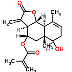 8α-甲基丙烯酰氧基巴尔喀蒿烯内酯图片