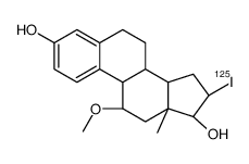 16-iodo-11-methoxyestradiol结构式