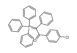 (α-4-chlorobenzoyl-α-phenylmethylene)triphenylphosphorane结构式