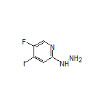 5-Fluoro-2-hydrazinyl-4-iodopyridine Structure