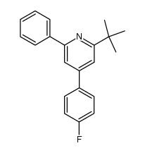 2-t-butyl-4-(p-fluorophenyl)-6-phenylpyridine结构式