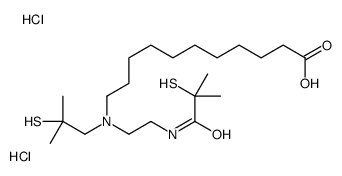 N-(11-undecanoic acid)-N,N'-bis(2-methyl-2-mercaptopropyl)ethylenediamine Structure