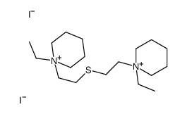 1-ethyl-1-[2-[2-(1-ethylpiperidin-1-ium-1-yl)ethylsulfanyl]ethyl]piperidin-1-ium,diiodide结构式