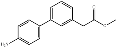 (4'-Amino-biphenyl-3-yl)-acetic acid methyl ester结构式