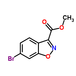 Methyl 6-bromobenzo[d]isoxazole-3-carboxylate structure