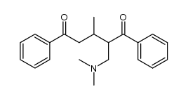 1-dimethylamino-2,4-dibenzoyl-3-methylbutane结构式