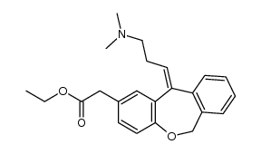 (Z)-11-(3-dimethylaminopropylidene)-6,11-dihydrodibenz[b,e] oxepin-2-acetic acid ethyl ester结构式