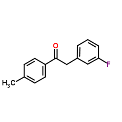 2-(3-Fluorophenyl)-1-(p-tolyl)ethanone结构式