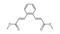 (E)-3-[2-{(E)-2-methoxycarbonylvinyl}phenyl]acrylic acid methyl ester结构式