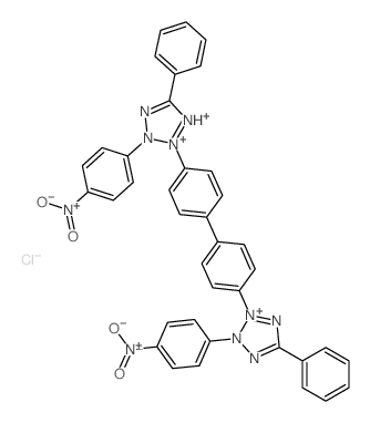 2H-Tetrazolium,3,3'-[1,1'-biphenyl]-4,4'-diylbis[2-(4-nitrophenyl)-5-phenyl-, chloride (1:2) picture