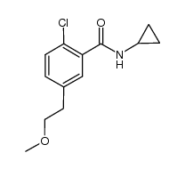 2-chloro-N-cyclopropyl-5-(2-methoxyethyl)benzamide Structure