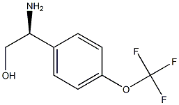 (2S)-2-AMINO-2-[4-(TRIFLUOROMETHOXY)PHENYL]ETHAN-1-OL结构式