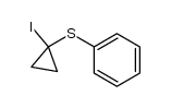 (1-iodo-cycloprop-1-yl)phenylsulfide Structure